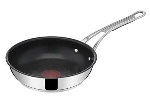 Produktbild: Tefal Jamie Oliver Bratpfanne Induktion 20 cm Cook’s Classic, freie Antihaftversiegelung, Thermo-Signal bei idealer Brattemperatur, genieteter Silikon-Griff, für alle Herdarten geeignet, E30602