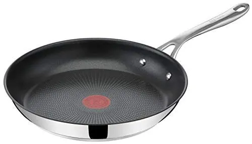 Produktbild: Jamie Oliver by Tefal Cook's Direct On Bratpfanne 28 cm, Edelstahlpfanne Induktion, Antihaftbeschichtung, backofenfest, Edelstahl, genieteter Griff, E3040644