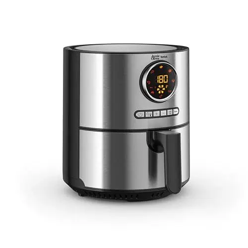 Produktbild: Jamie Oliver by Tefal Ultra Fry Heißluftfritteuse, 1630 W, XL-Kapazität (4,2 L), Temperatureinstellung von 80 °C bis 200 °C, Touchdisplay, 8 Auto-Programme, Edelstahl, EY11JD10