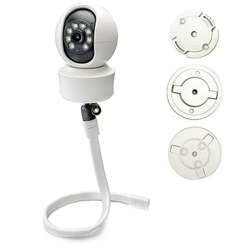 Produktbild: JAMUILS Flexible Twist Video Monitor Babyphone Halterung mit Mini Stativkopf, Sicherheitskamera Halterung,Kompatibel mit XIAOMI TP-Link EZVIZ Arlo Pro(Mit Adapter)