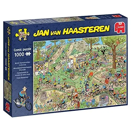 Produktbild: Jan Van Haasteren, Weltmeisterschaften Cyclocross, Puzzle 1000 Teile Erwachsene