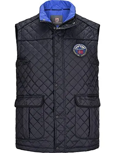 Produktbild: Jan Vanderstorm Herren Steppweste Rodewin blau 3XL (XXXL) - 64