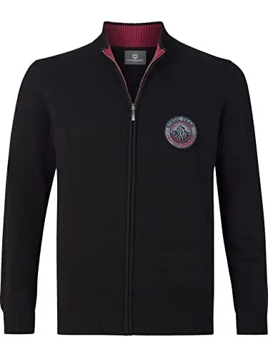 Produktbild: Jan Vanderstorm Herren Strickjacke Hemming schwarz XL - 56/58