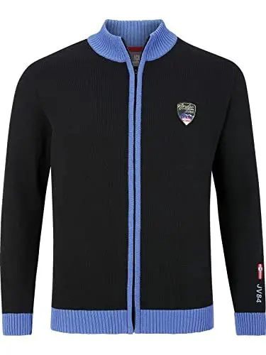 Produktbild: Jan Vanderstorm Herren Strickjacke Herska schwarz 3XL (XXXL) - 64/66