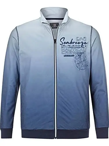 Produktbild: Jan Vanderstorm Herren Sweatjacke Jais blau 2XL (XXL) - 60/62