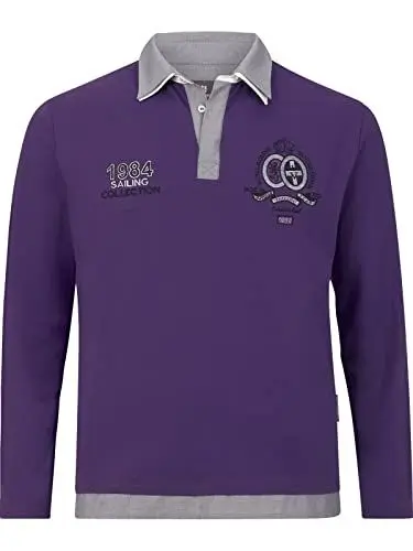 Produktbild: Jan Vanderstorm Herren Sweatshirt Fenno Casual Sweater lila 5XL (XXXXXL) - 72/74