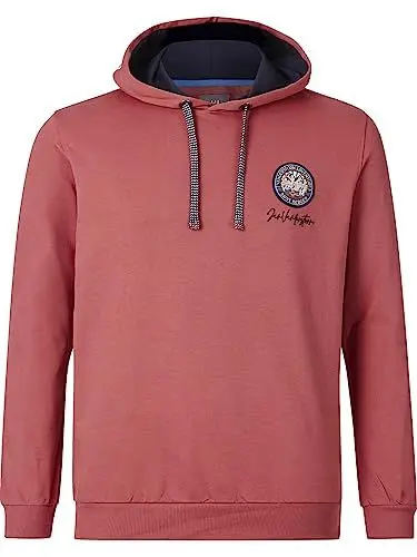 Produktbild: Jan Vanderstorm Herren Sweatshirt Wyn Casual Sweater Mit Kapuze hellrot L - 52/54
