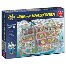 Produktbild: Jan van Haasteren Jumbo Spiele Jan van Haasteren Kreuzfahrtschiff - Puzzle 1000 Teile