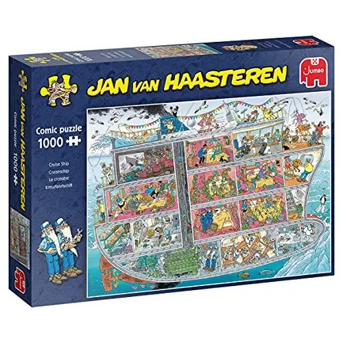 Produktbild: Jan van Haasteren Jumbo Spiele Jan van Haasteren Kreuzfahrtschiff - Puzzle 1000 Teile