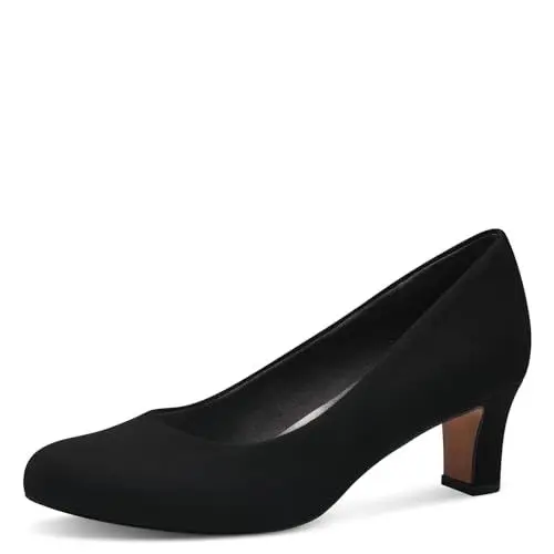 Produktbild: Jana Damen Pumps Kleiner Absatz Vegan, Schwarz (Black), 37 EU
