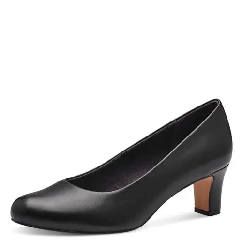 Produktbild: Jana Damen Pumps Kleiner Absatz Vegan, Schwarz (Black), 38 EU