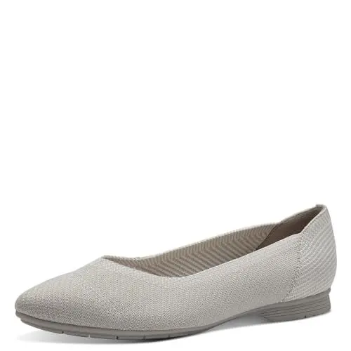 Produktbild: Jana Damen Ballerinas Spitz Vegan, Beige (Lt Grey), 36 EU
