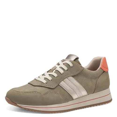 Produktbild: Jana Damen Sneaker flach mit dicker Sohle Vegan, Grün (Sage), 36 EU