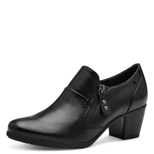 Produktbild: Jana Damen Trotteur mit Reißverschluss Vegan, Schwarz (Schwarz), 41 EU