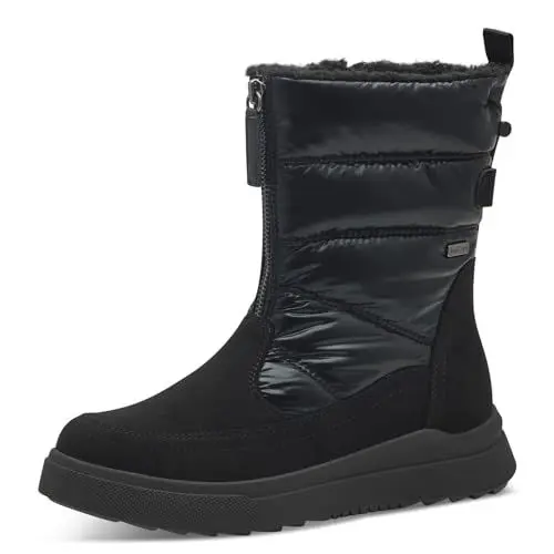 Produktbild: Jana Damen Winterstiefel ohne Absatz Wasserabweisend Vegan, Schwarz (Schwarz), 40 EU