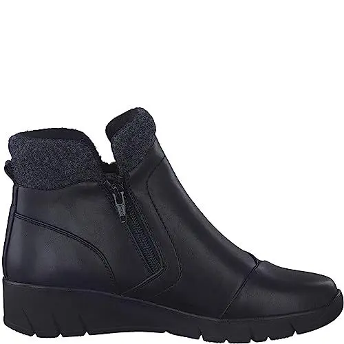 Produktbild: Jana Damen Stiefeletten ohne Absatz Wasserabweisend Vegan, Schwarz (Schwarz), 40 EU