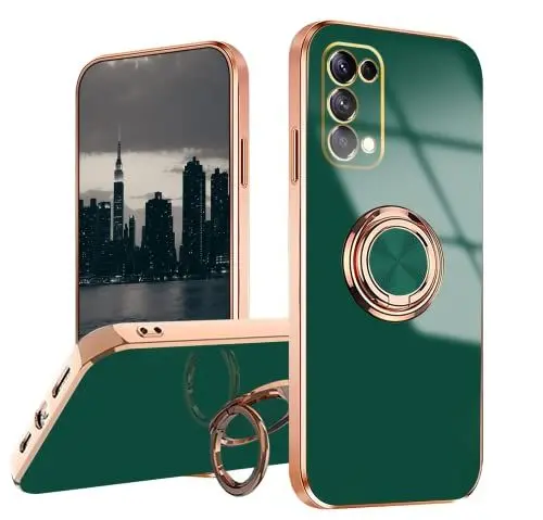 Produktbild: Jancyu Oppo Reno 4 Pro 5G Schutzhülle, flexibel, ultradünn, Silikon, ultradünn, Beschichtung für Auto, Halterung, stoßfest, Schutzhülle für Oppo Reno 4 Pro 5G. (Reno 4 Pro 5G, Grün 2)