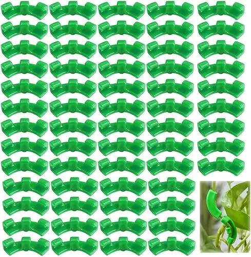 Produktbild: JAONLD Pflanzenbieger 100 Stück Pflanzenclips 90 Grad Lst Clips Pflanze Low Stress Training fur Biegen von Pflanzenzweigen verwendet, Ändern Sie die Richtung Pflanzenwachstums (Grün)