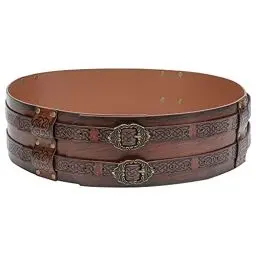 Produktbild: JAOYU Viking Gürtel Renaissance Gürtel Herren Mittelalterliche Wikinger Gürtel Kostüm Gürtel Keltische Leder Ritter Gürtel LARP Halloween Zubehör