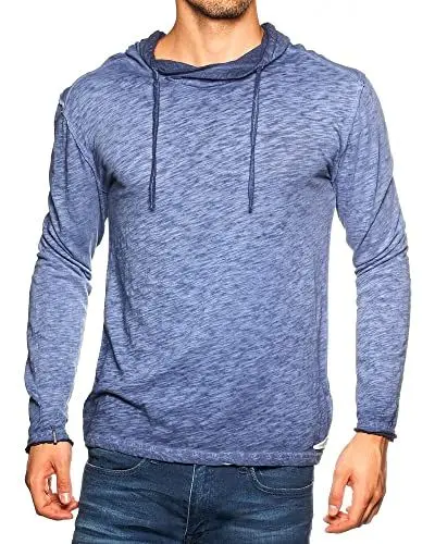 Produktbild: Japan Rags Langärmliges T-Shirt Rivo Blau S Herren