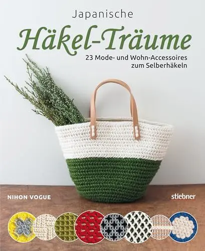 Produktbild: Japanische Häkel-Träume. 23 Mode- und Wohn-Accessoires zum selber häkeln. Kreative Häkelmuster im japanischen Design. Pfiffige Muster und originelle Techniken. Schritt für Schritt Anleitungen