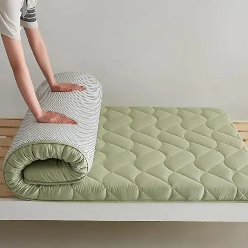 Produktbild: Japanische Tatami-Matratzen Futon, Verdickte Bodenmatratze, Camping-Matratze, japanische Futon-Faltmatratze,01,90x190cm/35x75inch