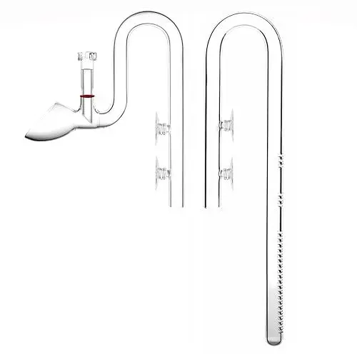Produktbild: JARDLI Glas Lily Pipe Set mehrstufigem Wassereinlass & Auslass mit Skimmer Oberflächenabzug (17mm für 16/22mm Schlauch)