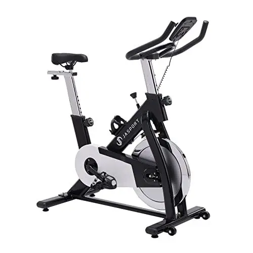 Produktbild: JASPORT S1 Speedbike für zuhause, Leise Heimtrainer mit Ergometer mit Bluetooth, Indoor cycling kompatibel mit Kinomap & Zwift, max. Benutzergewicht 125 kg (Schwarz)