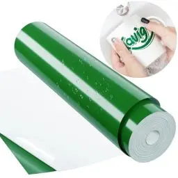Produktbild: JAVIGA Vinylfolie Plotter Grüne 30.5cm x 1219cm Plotterfolie Vinyl Rolle für Cricut, Wasserdichte Glänzende Selbstklebende Folie für DIY-Aufkleber, Dekoration, Geburtstag, Halloween