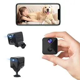 Produktbild: javiscam Mini Kamera, Full HD Überwachungskamera, Kamera Überwachung Innen, Mini Kamera Live Übertragung Handy APP, 100 Tage Lange Standby WiFi WLAN Kamera, Bewegungsmelder Nachtsicht