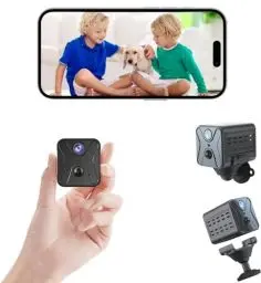 Produktbild: Mini Kamera,2K Kamera überwachung innen,Full HD Überwachungskamera,Mini Kamera Live Übertragung Handy APP,Lange Standby WiFi Kamera,mit Bewegungsmelder und Nachtsicht für Startseite Büro Sicherheit