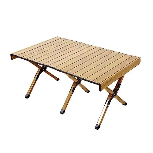 Produktbild: Jawinio Campingtisch Gartentisch Klapptisch faltbar klappbar Aluminium Holzoptik