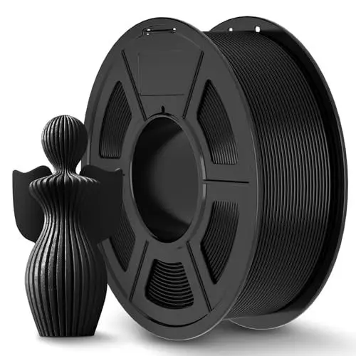 Produktbild: JAYO PLA+ Filament 1.75mm, Erhöhte Zähigkeit PLA Plus Filament-3D-Druckmaterialien, Maßgenauigkeit +/- 0.02mm, Neatly Wound, 1.1 kg Spule(2.42 LBS, 330M), PLA+ Schwarz