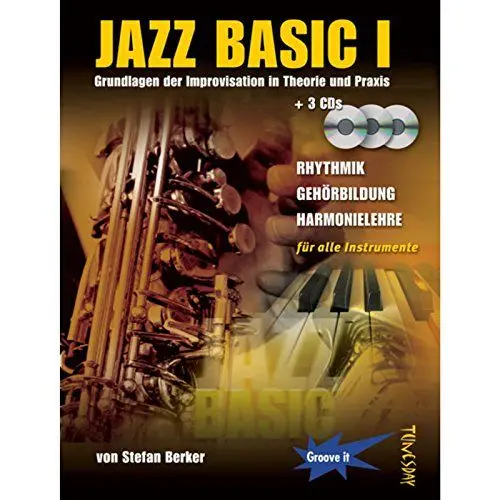 Produktbild: Jazz Basic Band 2 - Jazz Lehrbuch mit 3 CDs - für alle Musikinstrumente (Piano, Gitarre, Flöte, Sax, Trompete etc.): Grundlagen der Improvisation in Theorie und Praxis - inkl. 3 CDs