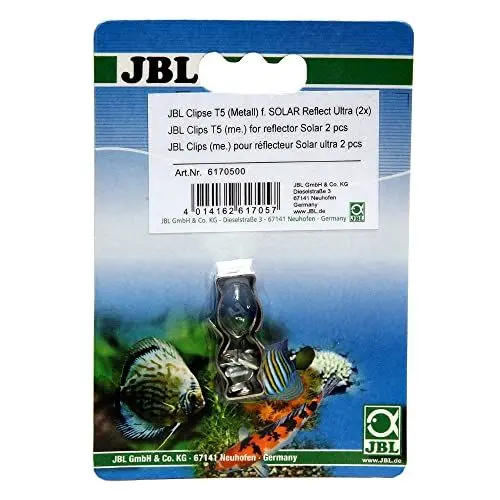 Produktbild: JBL 61705 Metallhalterung für Leuchtstoffröhren, Clip Set 2 Stück Solar Reflect, T5