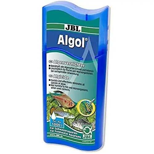 Produktbild: JBL Algenvernichter, Für Süßwasser-Aquarien, Unschädlich für Fische, Algol, 250 ml