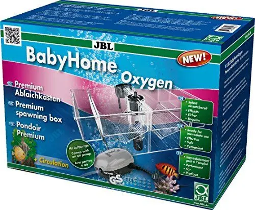 Produktbild: JBL BabyHome Oxygen 6432000, Premium-Ablaichkasten, Komplettset mit Luftpumpe, 1 Stück (1er Pack)