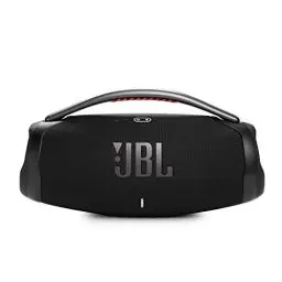 Produktbild: JBL Boombox 3 – Kabelloser Bluetooth-Lautsprecher – Tragbare, wasserdichte Musikbox mit Innen - und Außenmodus – 24 Stunden Spielzeit – Schwarz