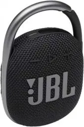 Produktbild: JBL CLIP 4 Bluetooth Lautsprecher - Schwarz – Wasserdichte, tragbare Musikbox mit praktischem Karabiner – Bis zu 10 Stunden kabelloses Musik Streaming