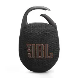 Produktbild: JBL Clip 5 in Schwarz – Tragbare Bluetooth-Lautsprecher-Box mit JBL Pro Sound, tiefem Bass und Playtime-Boost-Funktion – Wasserfest und staubfest – 12 h Laufzeit