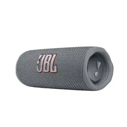 Produktbild: JBL Flip 6 Bluetooth Box - Grau – Wasserdichter, tragbarer Lautsprecher mit 2-Wege-Lautsprechersystem für kraftvollen Sound – Bis zu 12 Stunden kabellos Musik abspielen