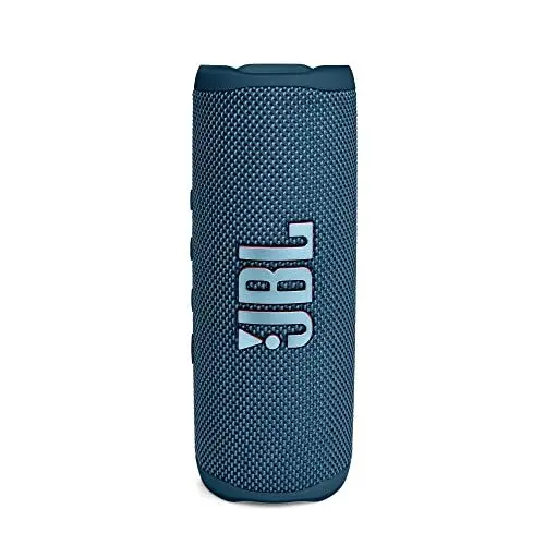 Produktbild: JBL Flip 6 Bluetooth Box in Blau – Wasserdichter, tragbarer Lautsprecher mit 2-Wege-Lautsprechersystem für kraftvollen Sound – Bis zu 12 Stunden kabellos Musik abspielen