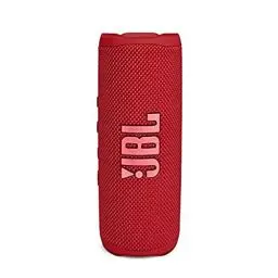 Produktbild: JBL Flip 6 Bluetooth Box in Rot – Wasserdichter, tragbarer Lautsprecher mit 2-Wege-Lautsprechersystem für kraftvollen Sound – Bis zu 12 Stunden kabellos Musik abspielen