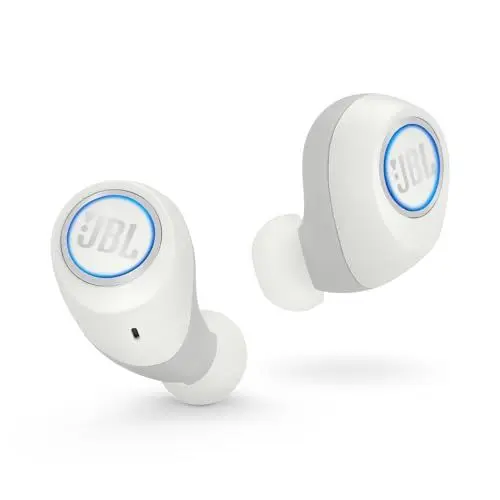 Produktbild: JBL Free X In Ear Bluetooth Kopfhörer - Weiß – Wireless Headphones mit smarter Ladestation – Musik Streaming bis zu 24 Stunden