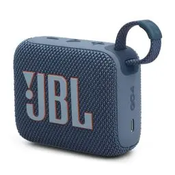 Produktbild: JBL Go 4 in Blau – Tragbare Bluetooth-Lautsprecher-Box mit JBL Pro Sound, tiefem Bass und Playtime-Boost-Funktion – Wasserfest und staubfest – 7 h Laufzeit