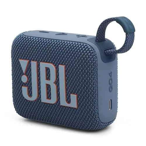 Produktbild: JBL Go 4 - Blau – Tragbare Bluetooth-Lautsprecher-Box mit JBL Pro Sound, tiefem Bass und Playtime-Boost-Funktion – Wasserfest und staubfest – 7 h Laufzeit