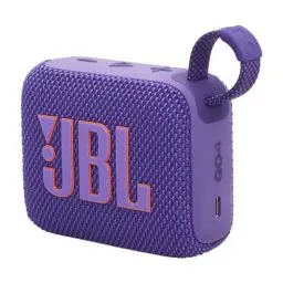 Produktbild: JBL Go 4 in Lila – Tragbare Bluetooth-Lautsprecher-Box mit JBL Pro Sound, tiefem Bass und Playtime-Boost-Funktion – Wasserfest und staubfest – 7 h Laufzeit