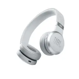 Produktbild: JBL Live 460 NC kabelloser On-Ear Bluetooth-Kopfhörer - Weiß – Mit Noise-Cancelling und Sprachassistent – Für bis zu 50 Stunden Musikgenuss