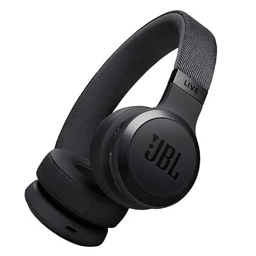 Produktbild: JBL Live 670 NC – Bluetooth On-Ear-Kopfhörer mit adaptivem Noise-Cancelling – Kabellose Ohrhörer mit JBL Signature Sound und Sprachassistent – Langer Musikgenuss für bis zu 65 Stunden – In Schwarz