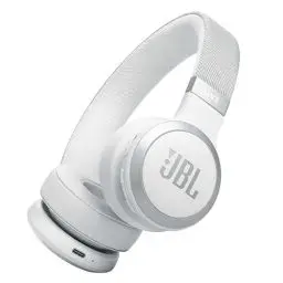Produktbild: JBL Live 670 NC – Bluetooth On-Ear-Kopfhörer mit adaptivem Noise-Cancelling – Kabellose Ohrhörer Signature Sound und Sprachassistent – Langer Musikgenuss für bis zu 65 Stunden – Weiß